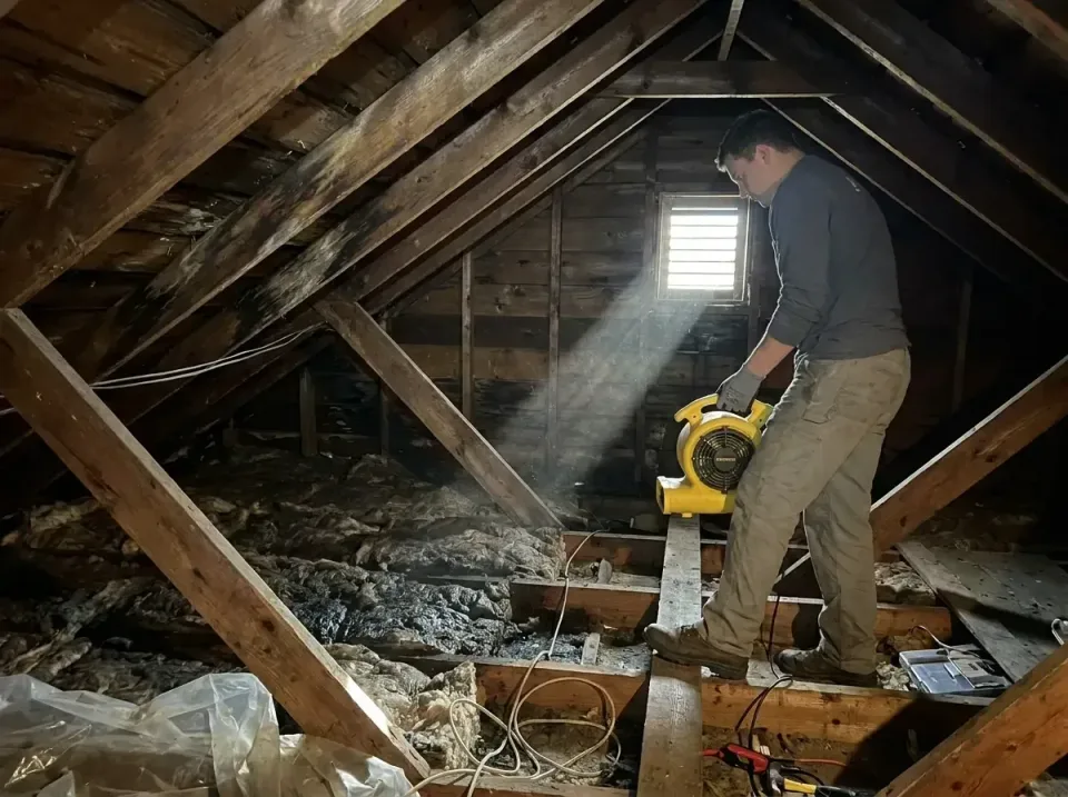attic-water-damage-drying-proc-007 — frequently asked questions, Emergency Water Extraction & 24/7 Flood Response in Gardere…